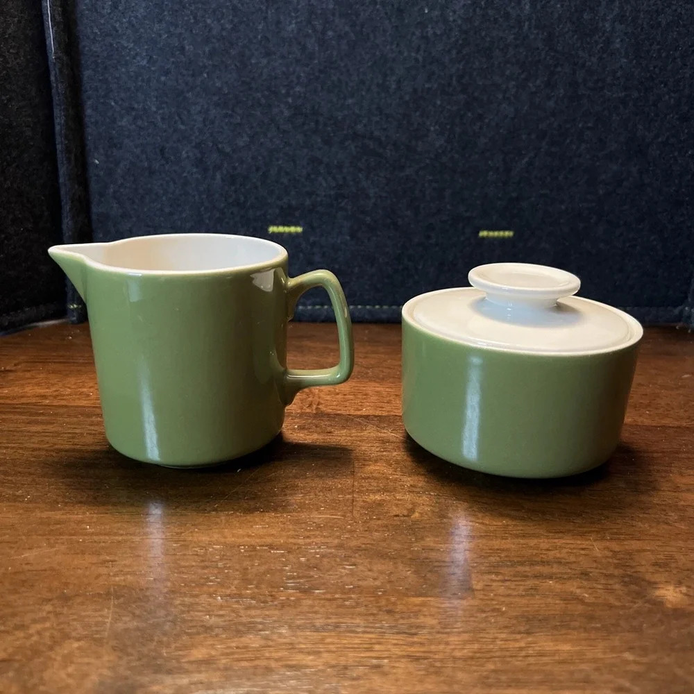 Vintage‎ Royal China USA - Clear Day - Creamer, Sugar Bowl W/ Lid & Serving Bowl